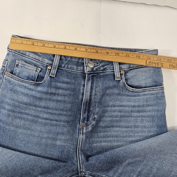 PAIGE Light Blue Cropped Jeans - Picture 6 of 12